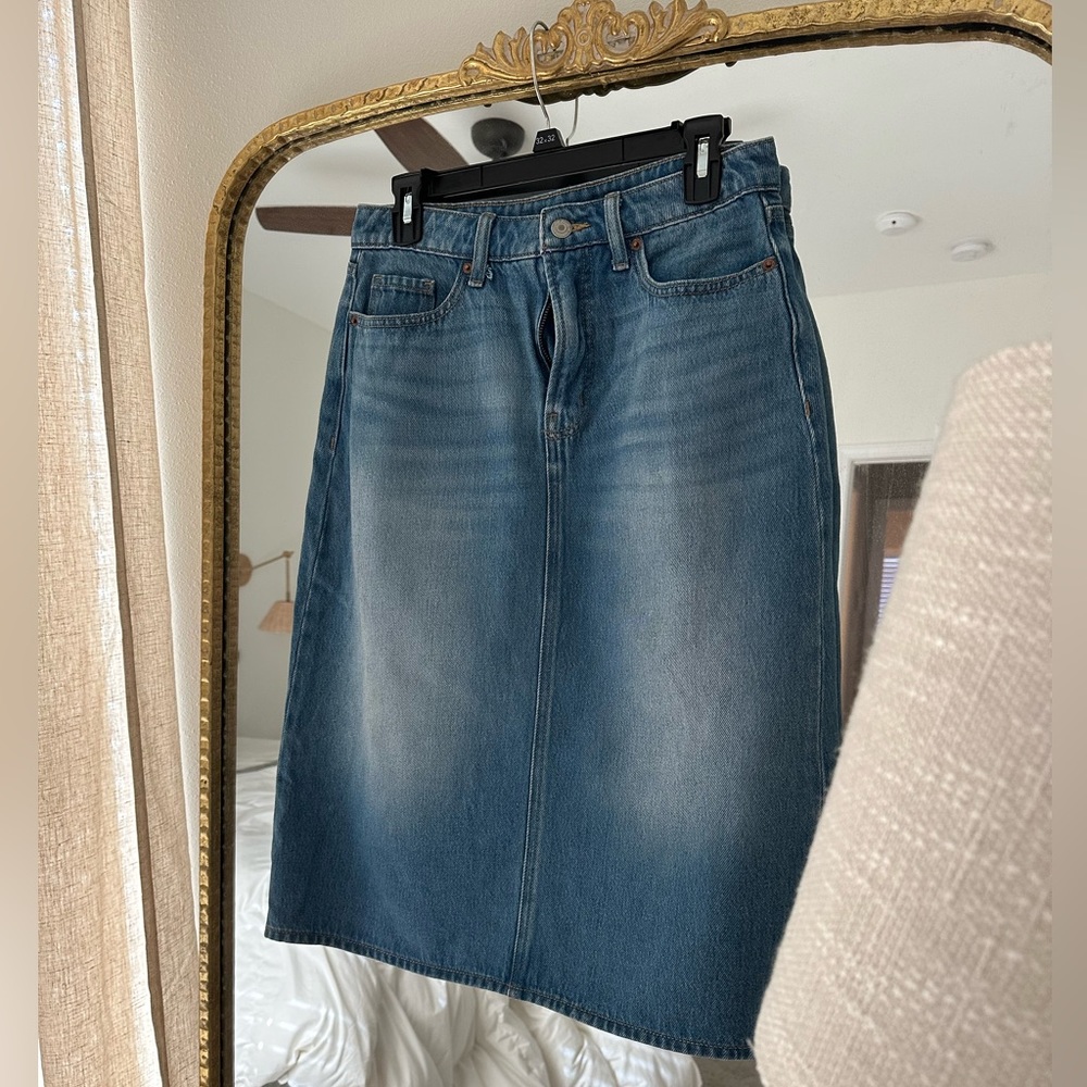 Old Navy Denim Midi Skirt